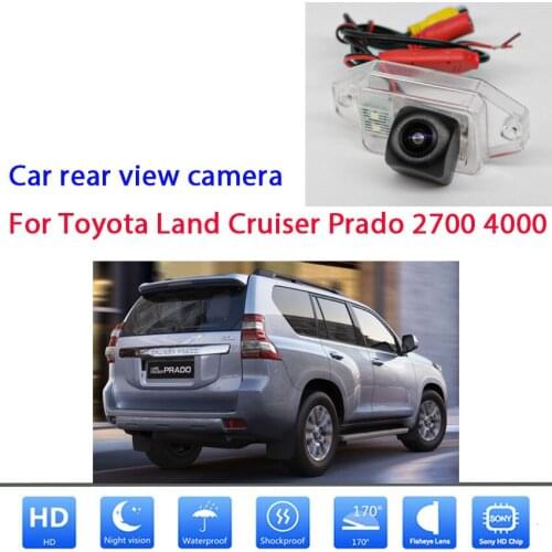 HD 1280x720 Fisheye Rear View Camera For Toyota Land Cruiser Prado 2700 4000 CCD Full HD Night Vision Car Parking Camera
