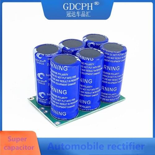 Super Farad Capacitors 6PCS 2.7V 120F Super Capacitor with Protection Board Double Rows 16V 20F Ultracapacitor for Car Whosale