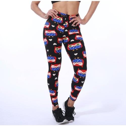 Autumn elastic skinny pants elegant Vintage graffiti Leggings Floral patterned Print Leggins For Women lightweight leggings