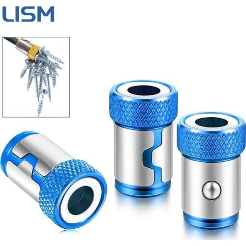 Magnetic Bit Holder Metal Screwdriver Magnetic Rings For 6.35mm Phillip Drill Bit Anti-Corrosion Alloy Magnet Powerful Ring