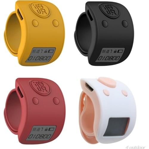 Mini Digital LCD Electronic Finger Ring Hand Tally Counter 9 Digit Prayer Counters Clicker D23 20 Dropshipping