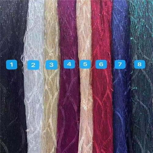 Mesh Bottom Multicolor zhu pian xiu hua mian liao Womens Clothing Childrens Clothing Dress Wedding Dress Embroidered Fabric