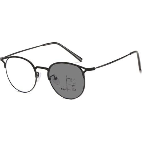 Fashion Women Cat Eye Progressive Photochromic Reading Glasses Magnifier Men Look Near Far Presbyopic Sunglasses Driving Gafas