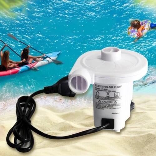 Novel-AC220V Electric Air Pump Inflate Deflate Pump for Airbed Boat Inflatable Pool Compression Bag Air Mattress-EU Plug