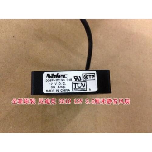 NEW NIDEC D03P-12TS3 01B 3510 silence 12V 3.5CM cooling fan