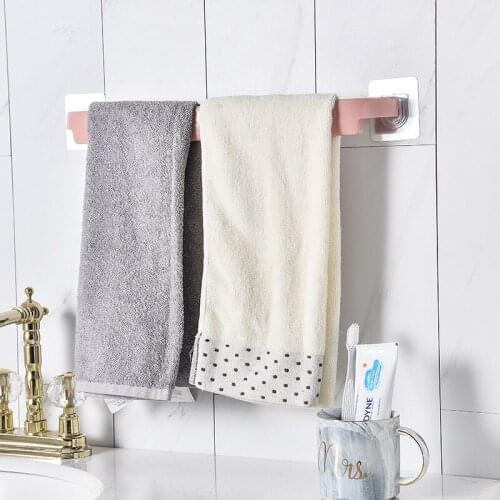 Plastic Trumpet Suction Cup Wall-Mounted Towel Rack Without Punch Hole Towel Rack Bathroom Waterproof Rack