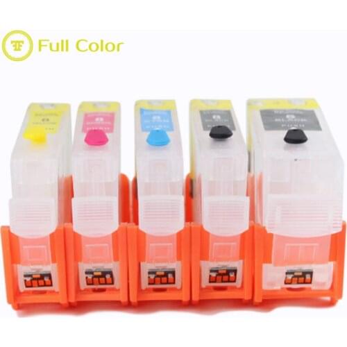 FULLCOLOR refillable empty cartridge PGI-5 CLI-8 for canon IP4200 4300 4500 5200 5300 MP500 530 600 610 810 830 MX850 printer