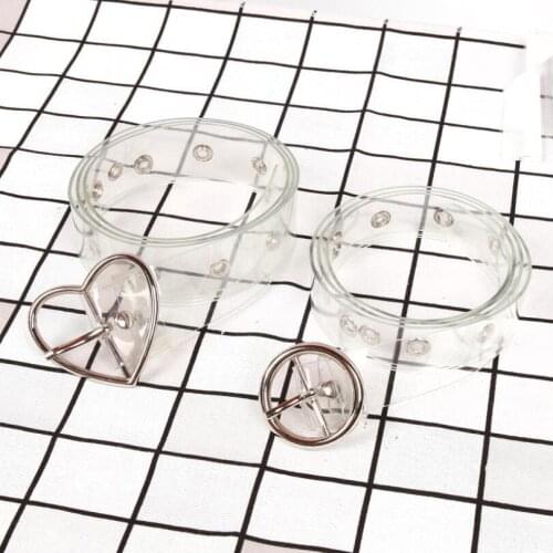 Single Row Grommets Belt Love Fashion Silver Round Belts For Women Gold Heart Pin Buckle PVC Material Strap For Lady Accessories