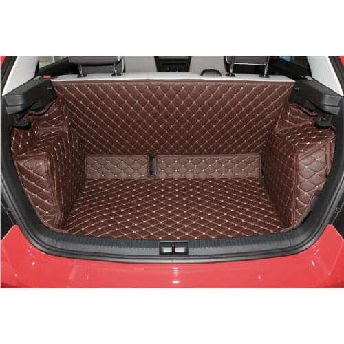 No Odor Special Trunk Mats for Skoda Fabia Durable Waterproof Boot Carpets Luggage Mats