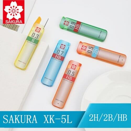 1pcs Japan Sakura Pencil Lead Break Lead 0.3 0.7 0.9 0.5mm Active Lead Is Not Easy To Break 2H/2B/HB/B