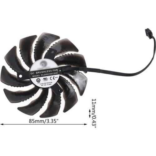 4Pin Graphics Card Cooling Fan GTX1060/1080/1070 GPU Cooler for Gigabyte Mini K3KB