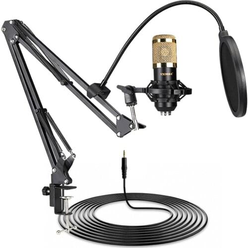 Vxmba Podcast BM800 Live Broadcast Equipment Professional Condenser MIC microphone V8 Arm Stand Studio Music Recording Equipment