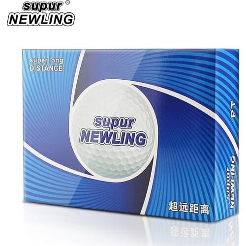 Supur Newling Golf Balls 2 Layer Golf Competition Balls Supur Long Distance 12 pcs / Box