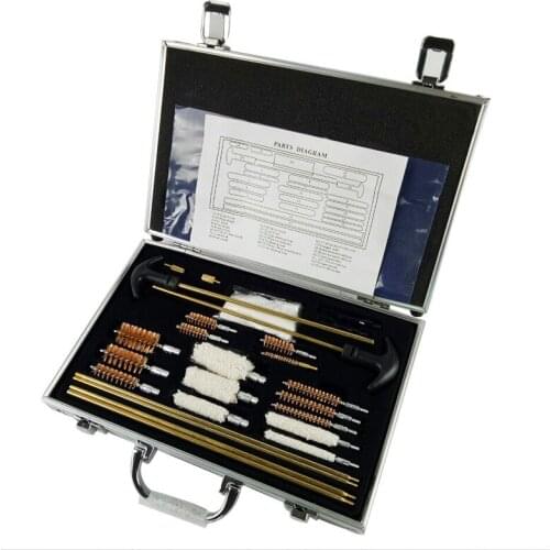 6Pcs 4.5 5.5/6.35/7.62/12ga Universal Gun Cleaning Tool Kit Rifle Handgun Shotgun Firearm Cleaner Pistol Pipe Mop Accessory