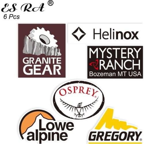 6 Pcs/Set Laptop Sticker Logo Outdoor Brand Stickers Pegatinas Decals for Car Suitcase Bottle Luggage Journal Decorate Gift