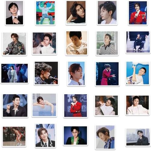 60Pcs Cute WORD OF HONOR Stickers Shan He Ling Gong Jun Zhang Zhehan Photo Sticker Hand Account Phone Computer Skateboard Decor