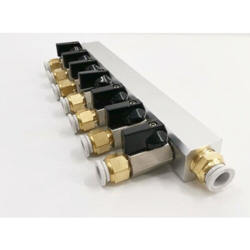 8 ways CO2 gas distributor, gas splitter
