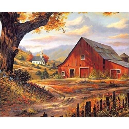 Dimond Painting Landscape Diamond Painting 5D Cross-Stitch Diamond Embroidery Rhinestones Painting