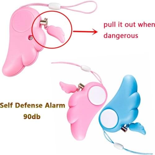 90db Protect Aler Self Defense Alarm Security Protect Alert Personal Safety Scream Loud Keychain Emergency Alarm For Women Girl
