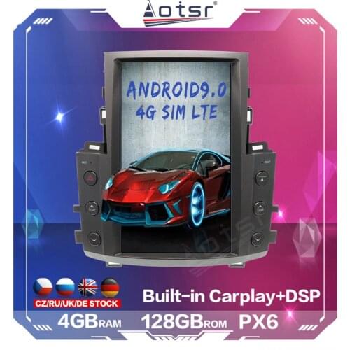 13" 128GB Tesla Screen Android Radio For Lexus LX570 2007 - 2015 Car Multimedia Player GPS Navigation Stereo DSP Carplay 4G SIM