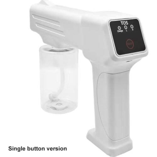 300 ML Wireless Nano Steam Spray Gun Electric Sanitizer Sprayer Disinfects Blue Light Sterilizing Nano Spray Gun For Home Office