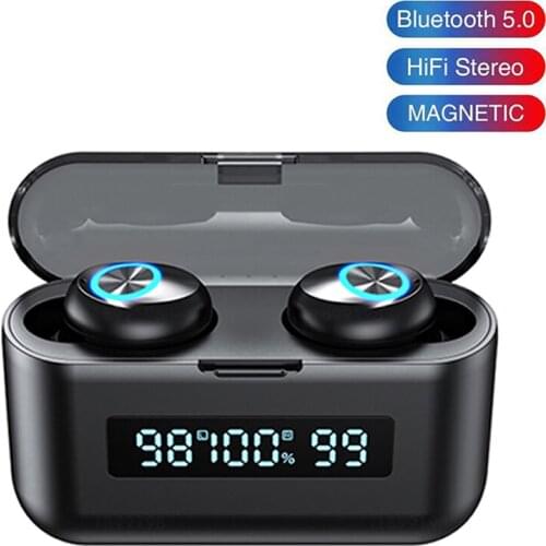 2021 NEW X35 TWS Wireless Bluetooth Headphones V5.0 Touch Control Earphones LED Display Battery Waterproof Headset