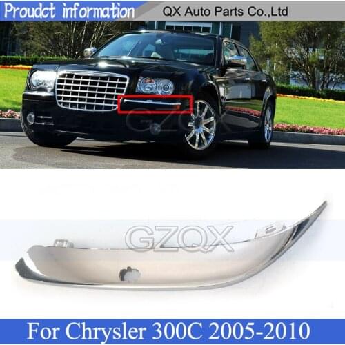 CAPQX Front bumper trim For Chrysler 300C 2005 2006 2007 2008 2009 2010 Protector Strip Car Anti-scratch Garnish Strip
