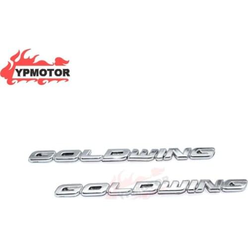 GL 1800 Front Shock Absorber Battery Cover Emblem Side Fairing Sticker Decal Logo Symbol Mark Chrome for Honda Goldwing GL1800