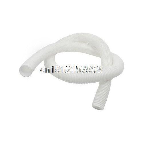 1.2 Meters 29mm Inner Dia 32mm OD Wire Protector Corrugated Hose White 3pcs