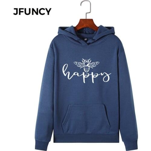 JFUNCY 2020 New Print Women Hoodie Long Sleeve Autumn Pullover Female Hooded Sweatshirt Woman Casual Hoodies Sportwear
