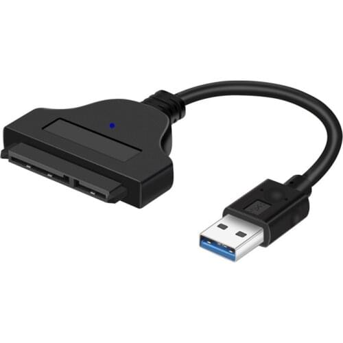 New USB 3.0 to SATA Cable Adapter Cable 22pin SATAIII SATA3.0 USB3.0 to SATA 3 Adapters ASM1053e Chip for 2.5" SATA HDD SSD