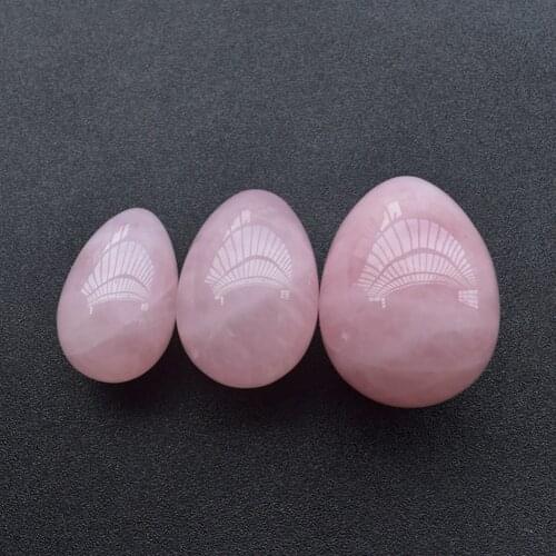 Oval Shape Drilled Postpartum Vaginal Tightening Yoni Egg Kegel Massage Stone Jade Eggs Natural Stone Vaginal Tighten Eggs