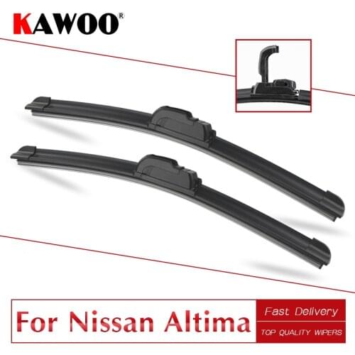 KAWOO For Nissan Altima 28"17" 2008 2009 2010 2011 2012 2013 2014 Car Natural Rubber Windcreen Wipers Blades Fit U Hook Arm
