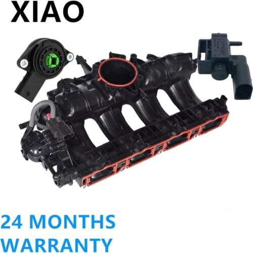 Engine Intake Manifold Valve+Sensor Set For VW Golf Passat B6 Beetle Eos Tiguan For Audi A3 Q3 1.8T/2.0T 06J133201G 07L907386B