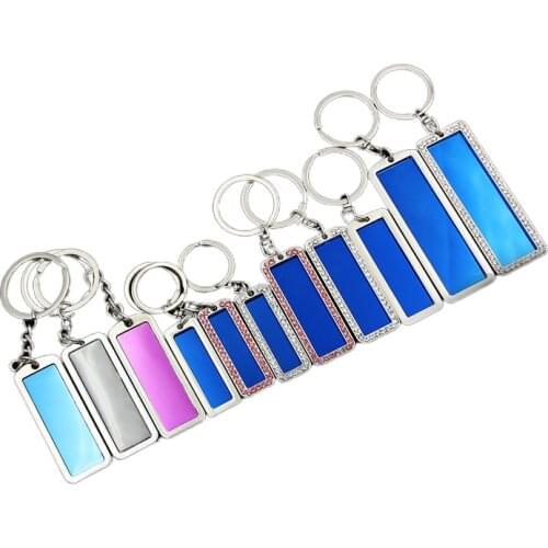 Metal License Plate Keychain Blank Key Pendant Gift Anti-lost Number Plate Pendant Customizable Logo Car Gift Pendant Keychain