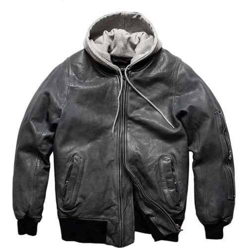 Spring and Autumn New Detachable Hooded Genuine Leather Down Jacket Mens and Womens Couples Sheepskin Down Jacket