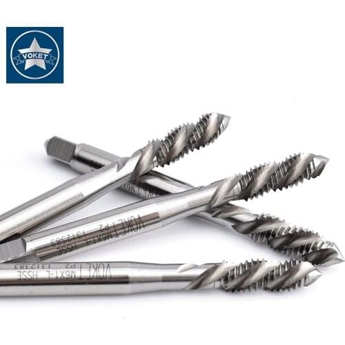 HSSE Left Hand Spiral Fluted tap M2 M2.3 M2.5 M2.6 M3 M4 M5 M6 M7 M8 M9 M10 M12 X0.45L X0.5L X0.7L X1.25L Screw Thread taps