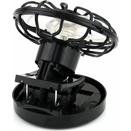 Clip-On Solar Cell Fan Sun Power Energy Panel Cooling