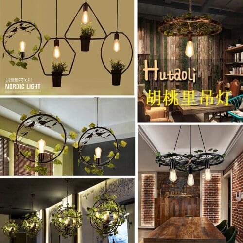 Industrial wind restaurant, music restaurant, Qingba hot pot shop, clothing store, decorative single head Chandelier