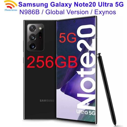 Samsung Galaxy Note20 Ultra 5G N986B Dual Sim 90% New Global Version 6.9" 128GB ROM 12GB RAM NFC 12+12+108MP Original Cell Phone
