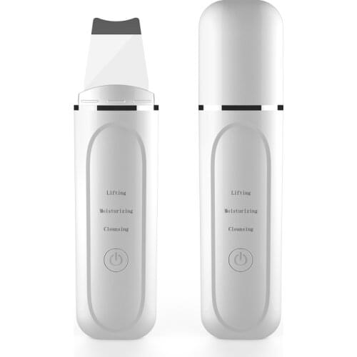 Skin Scrubber Facial Skin Scrubber Electric SPA Gentle Blackhead Remover Ultrasonic Facial Cleaner Spatula Face Lifting Massager