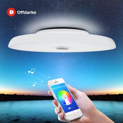 Modern LED ceiling Lights Dimmable 36W 48W 72W APP Remote control Bluetooth Music light speaker foyer bedroom Smart ceiling lamp