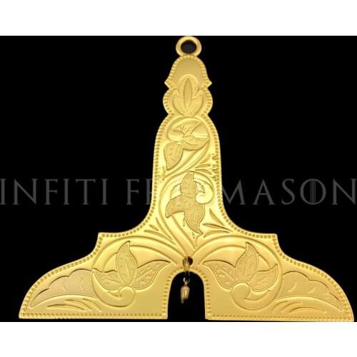 High Relief Casting Masonic Products Collar Regalia Golden Senior Warden Jewelry Charm Pendant