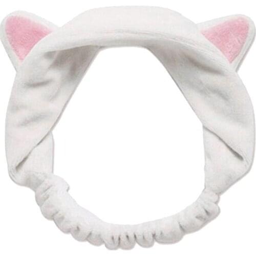 Ear Headband Women Girl Elastic Hair Band Headdress Face Washing Headwear Cosmetic Soft Hair Hoop Make up Hair Band 11 Colors