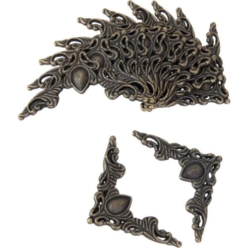 12xJewelry Chest Wine Gift Box Book Corner Edge Decorative Protector