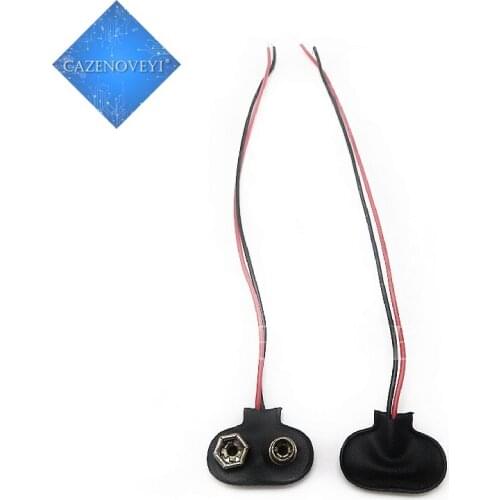 5PCS 15CM 10CM PP3 MN1604 9V Battery Clips Connector Buckle I Type Cable Connection 9V Battery Holder Clip Snap Wire Connectors