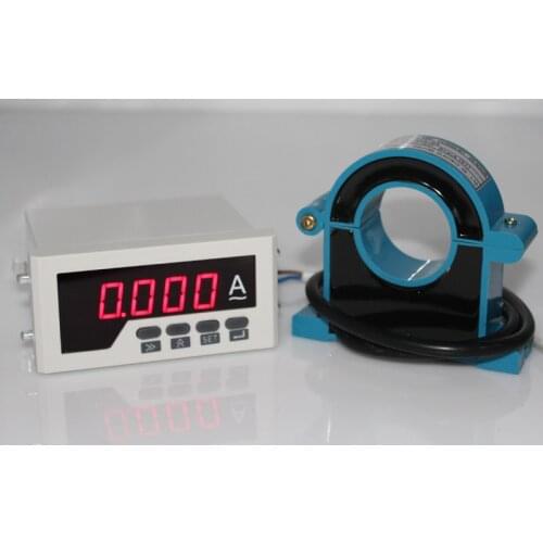 100A 150A 200A 250A 300A 400A 500A 600A digital AC ampere panel meter with clamp CT current transformer ampere clamp sensor