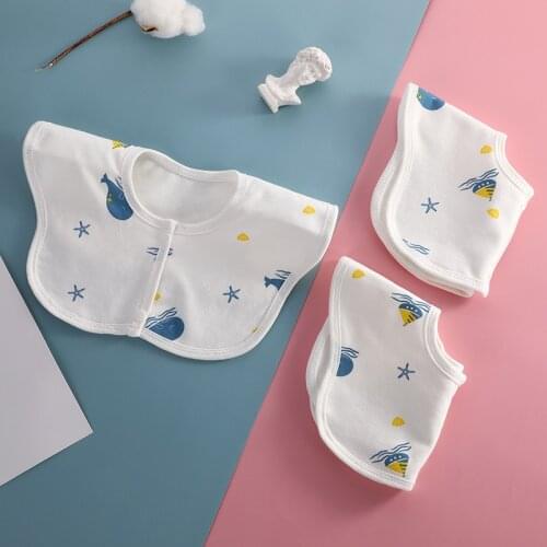 Baby Bib New Anti-Fouling Baby Saliva Towel Baby 360-Degree Rotating Newborn Waterproof Baby Bibs Bib Childrens Meal Pocket