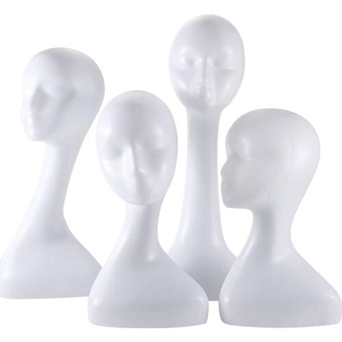 Mannequin Head Durable And Sturdy Freestanding Abstract Wigs Hats Display Mannequin Head Model For Wig Hat Salon Or Shop Display