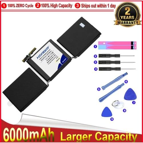 HSABAT 0 Cycle A1713 Laptop Battery for Apple Macbook Pro 13'' A1708 2016 2017 Year MLL42CH/A MLUQ2CH/A Replacement Accumulator